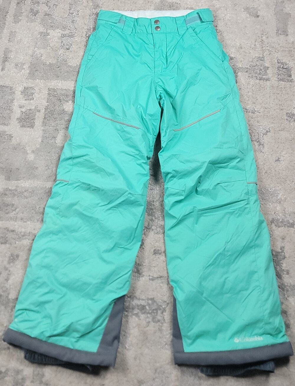 Columbia Girls Snowboard/Ski Coral Fleece Lining Adjustable Waist Pants Sz M